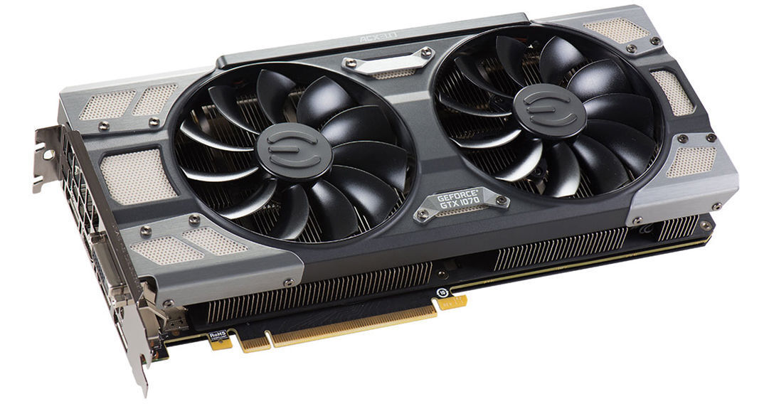 EVGA GeForce GTX 1070 FTW DT GAMING Graphics Card 08G-P4-6274-KR