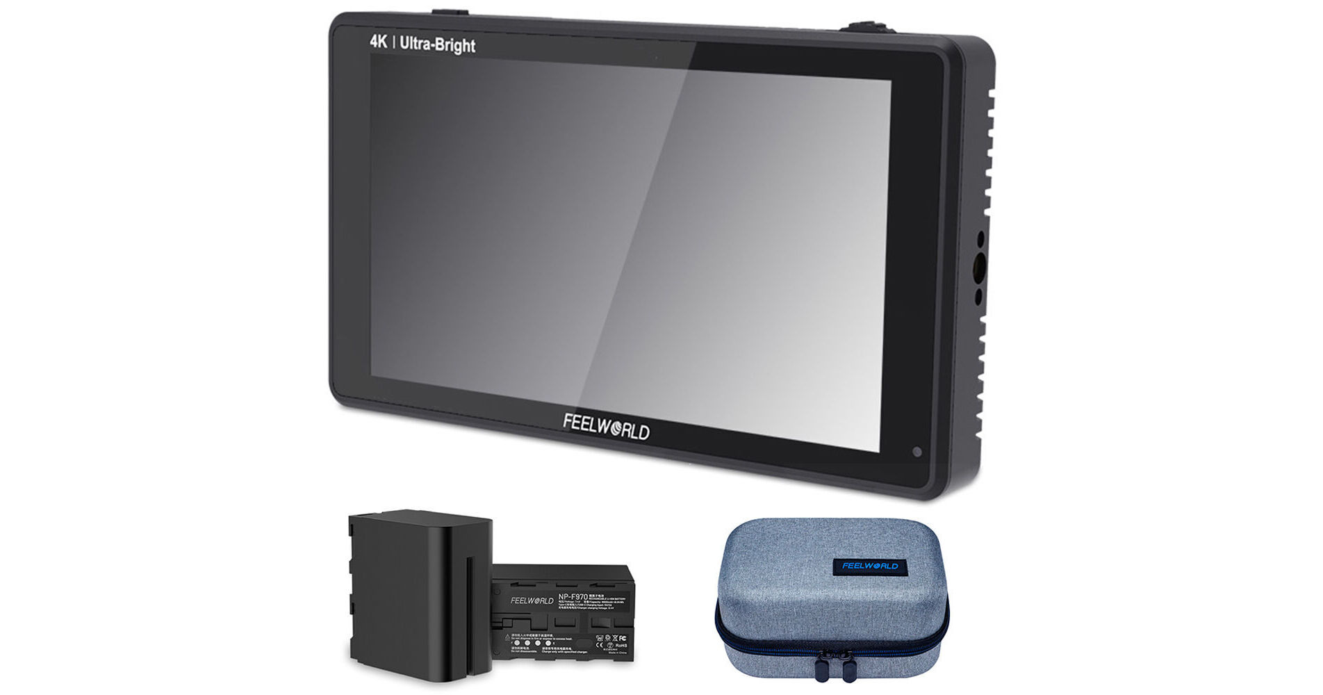 FeelWorld LUT6 Monitor with ANP97 Battery and LUT6-ANP97-AMC5-FW