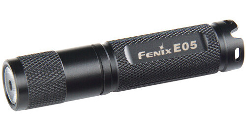 fenix e05 led flashlight EdisonBright E05R 400 Lumen USB Rechargeable EDC Keychain Charging Cable Carrying case (Black) in 320mAh Li Fenix E05 2014 Keyring Flashlight