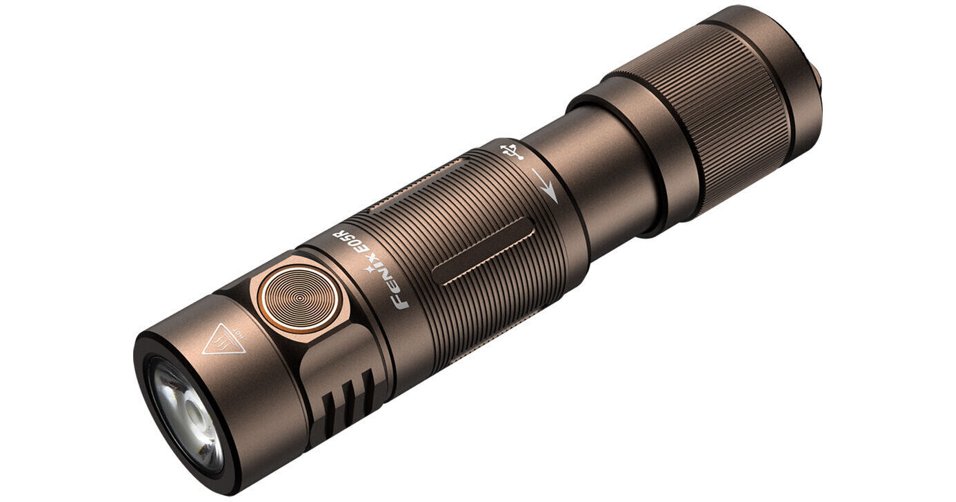 fenix e05r keychain flashlight Fenix Flashlight E05R Rechargeable Keychain Flashlight (Brown)