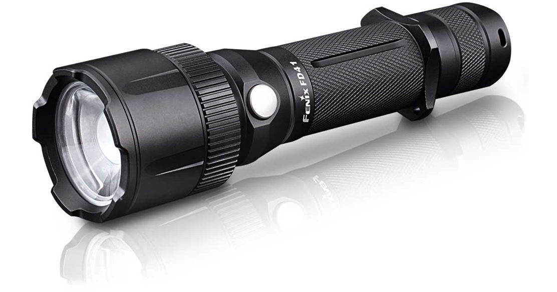 fenix fd41 led rechargeable flashlight Fenix 900 Lumen Rotary Focusing Tactical Specialized Tool Sales use the functional switch to activate the 3 FENIX FD41 Focus Flashlight FD41HIBK