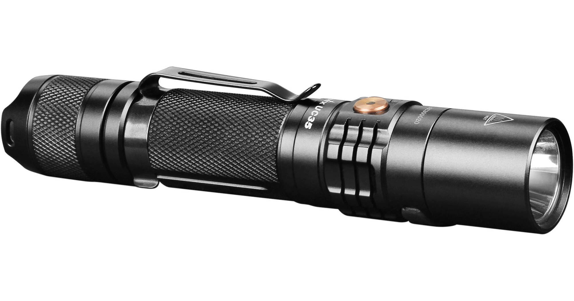 fenix 1000 uc35 lumen flashlight V2.0 Lumens Micro-USB Rechargeable Tactical  Uncle Torch the UC35 V2.0 flashlight is IP68 rated Fenix UC35 V2.0 Rechargeable LED