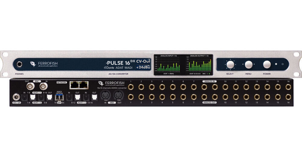 Ferrofish Pulse 16 DX with Analog Out PULSE 16 DX CV +24DBU B&H