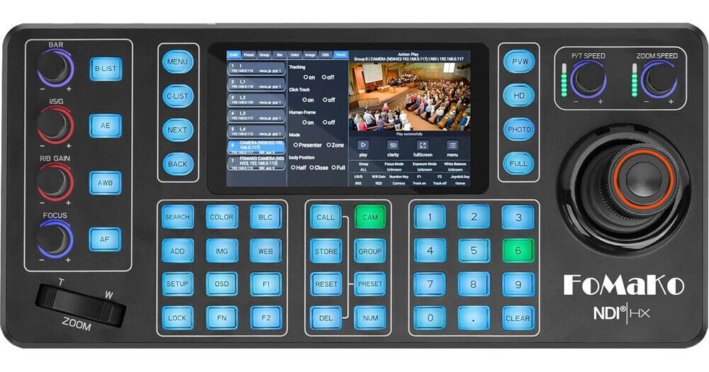 FoMaKo KC608N NDI PTZ Camera Controller with 4D Joystick KC608N