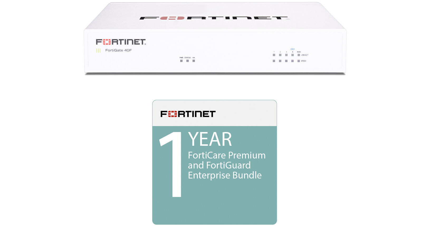 Fortinet FortiGate 40F with 1-Year FortiCare FG-40F-BDL-809-12
