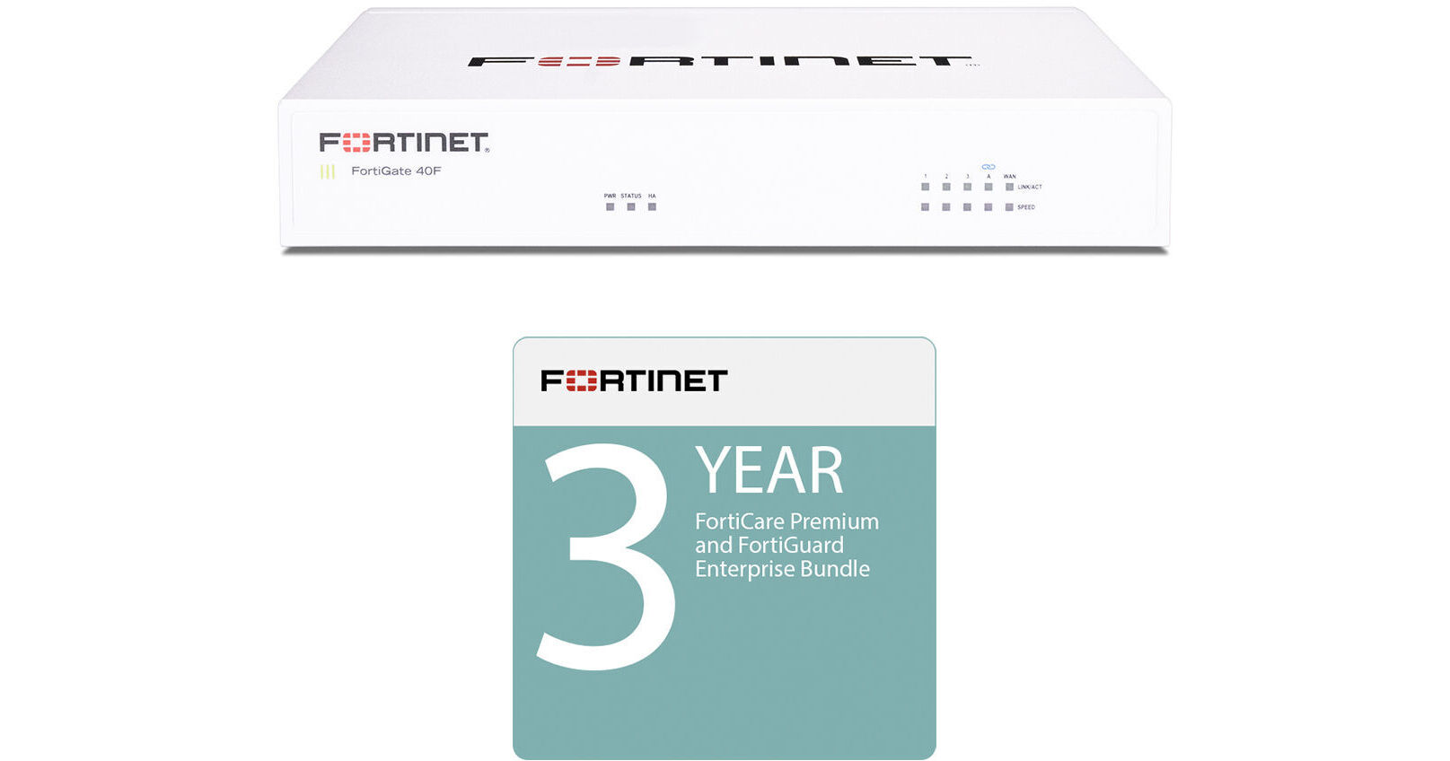 Fortinet FortiGate 40F with 3-Year FortiCare FG-40F-BDL-809-36
