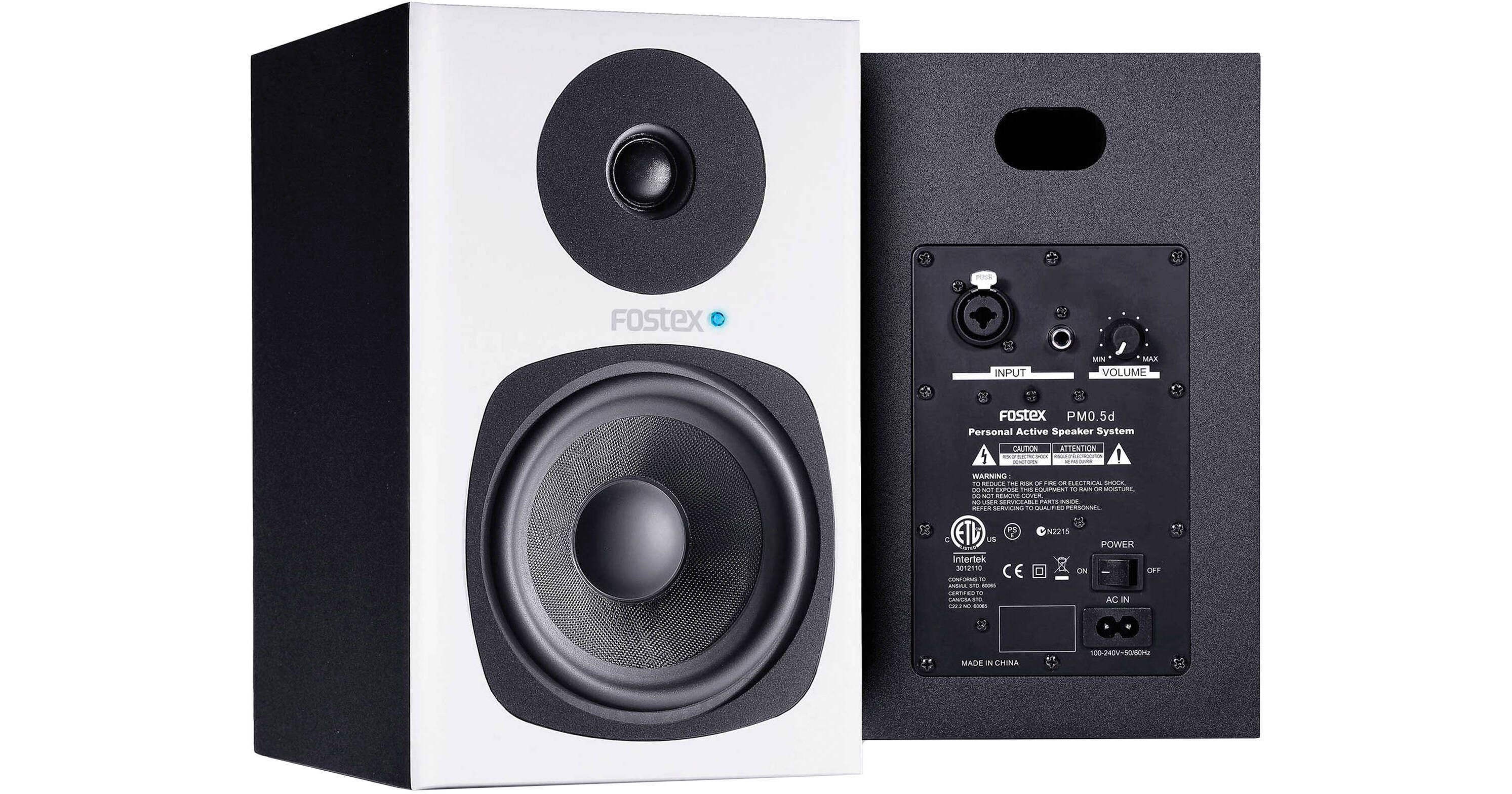 Fostex PM0.5d Personal Active Studio Monitors PM05D-W B&H Photo