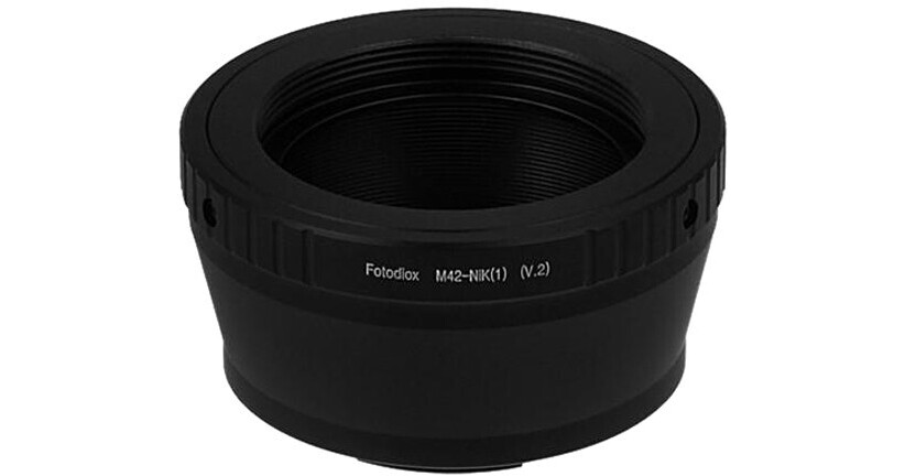 Fotodiox DLX Lens Adapter - Compatible with Nikon F Mount (G-Type) Lenses to fit Micro Four Thirds (MFT, M4/3) Mirrorless Cameras; w/Long-Throw De-Clicked Aperture Control