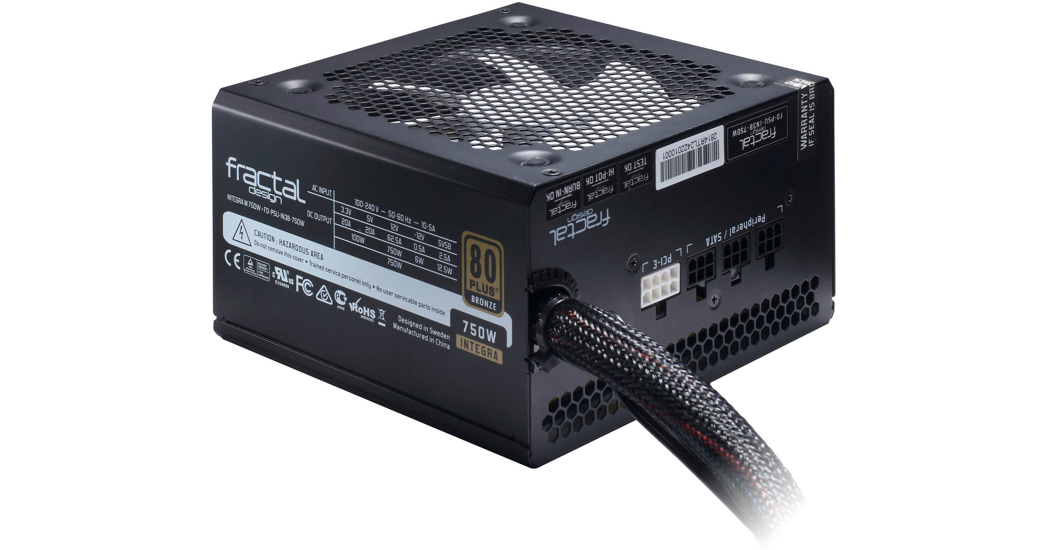 Fractal Design Integra M 750W 80 PLUS Bronze FD-PSU-IN3B-750W-US