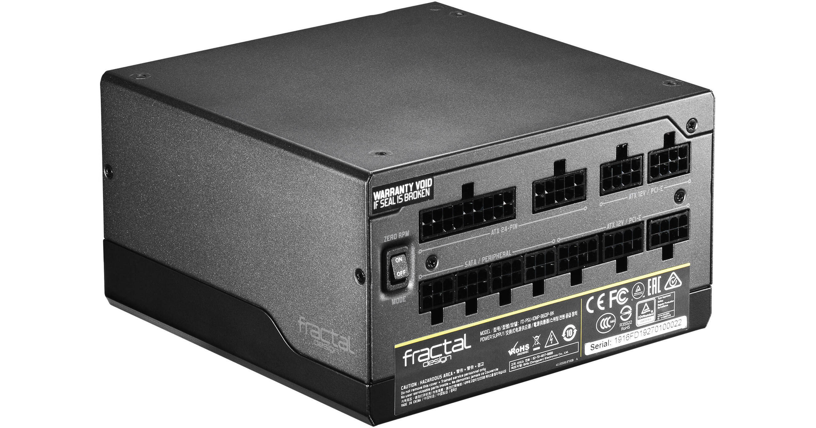 Fractal Design Ion+ 860P 860W 80 PLUS FD-PSU-IONP-860P-BK-US B&H