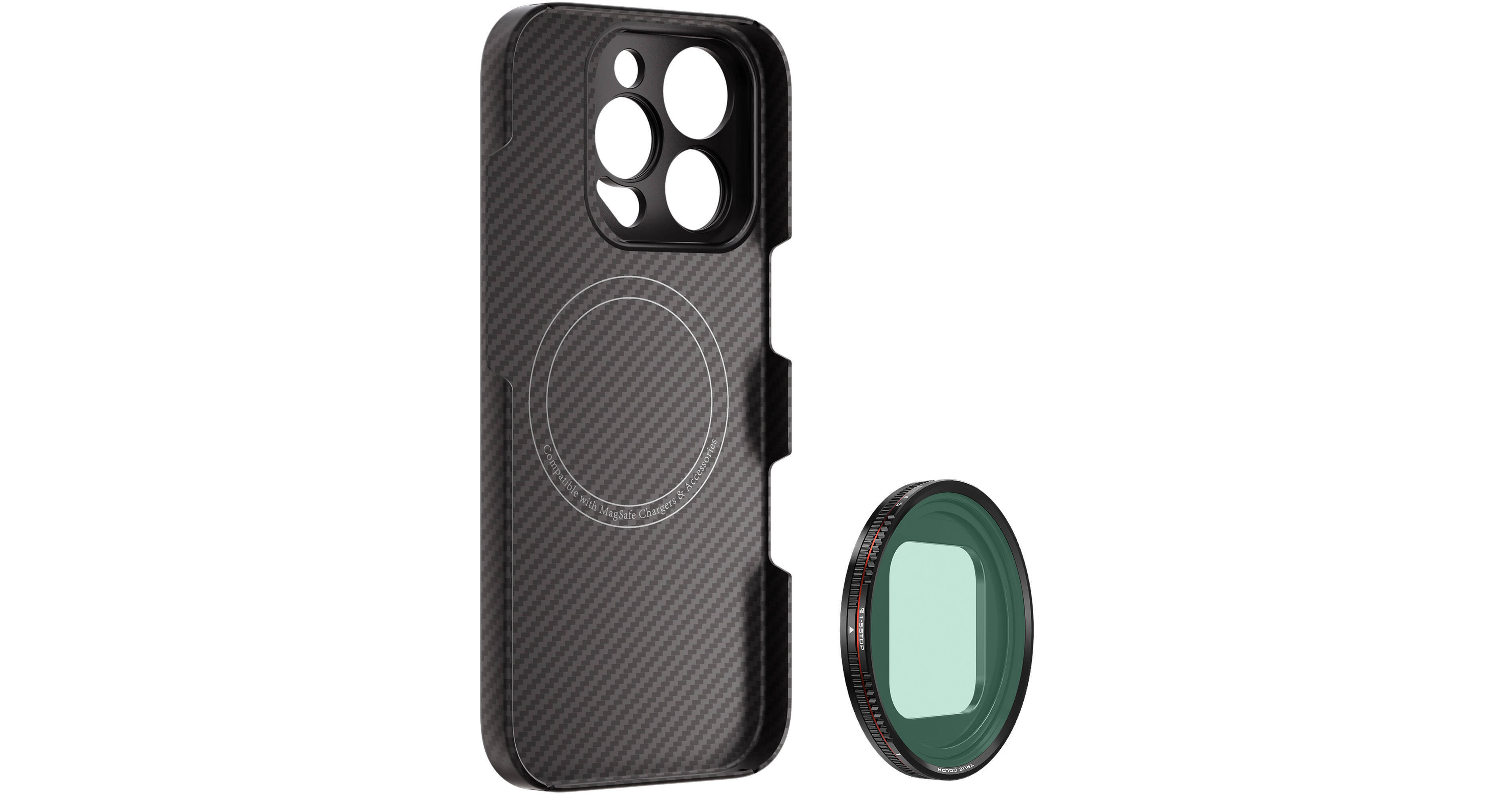 iPhone Pro Filmmaker Mega Kit: Magnetic VND 1-5, capa de telefone, 1,33x lente a