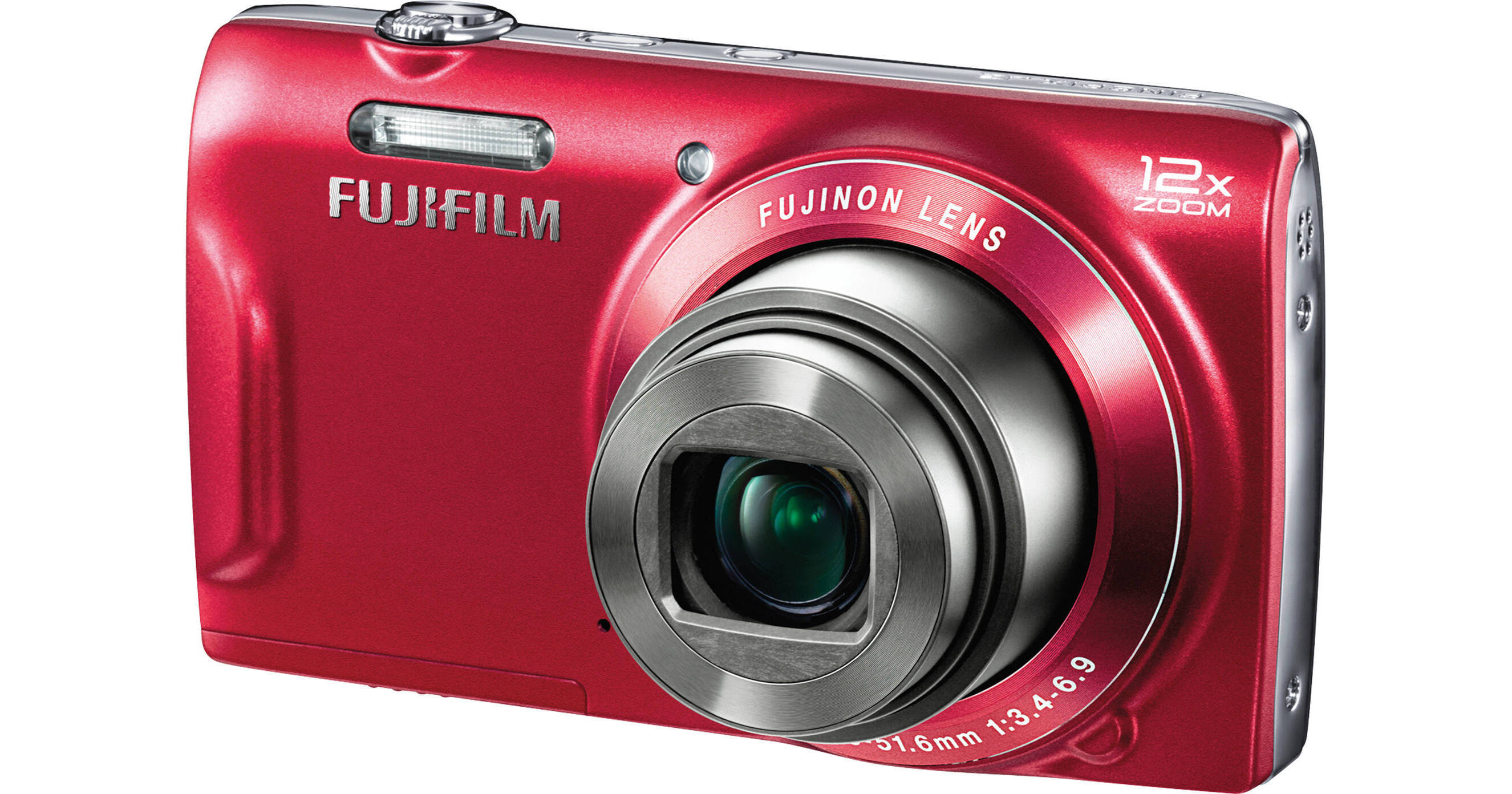 FUJIFILM FinePix T550 Digital Camera (Red) 16309393 B&H Photo