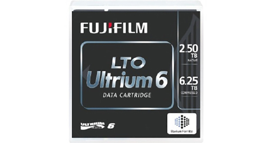 FUJIFILM LTO Ultrium 6 Custom Bar-Code Labeled Data 81110000850