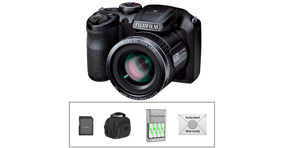 FUJIFILM FinePix S4800 Digital Camera Deluxe Kit B&H Photo Video