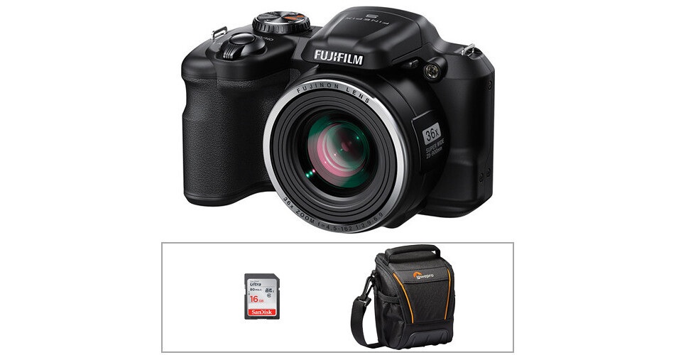FUJIFILM FinePix S8600 Digital Camera Basic Accessory Kit B&H