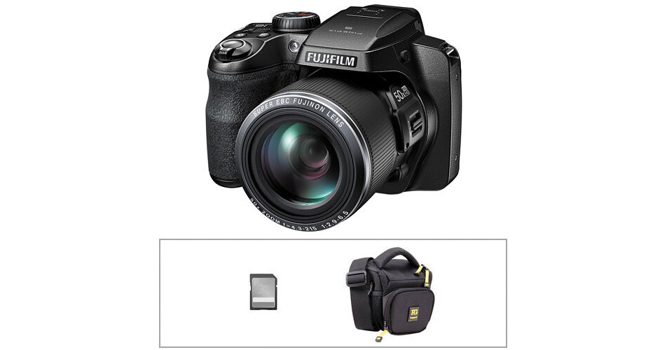 FUJIFILM FinePix S9800 Digital Camera Basic Kit B&H Photo Video