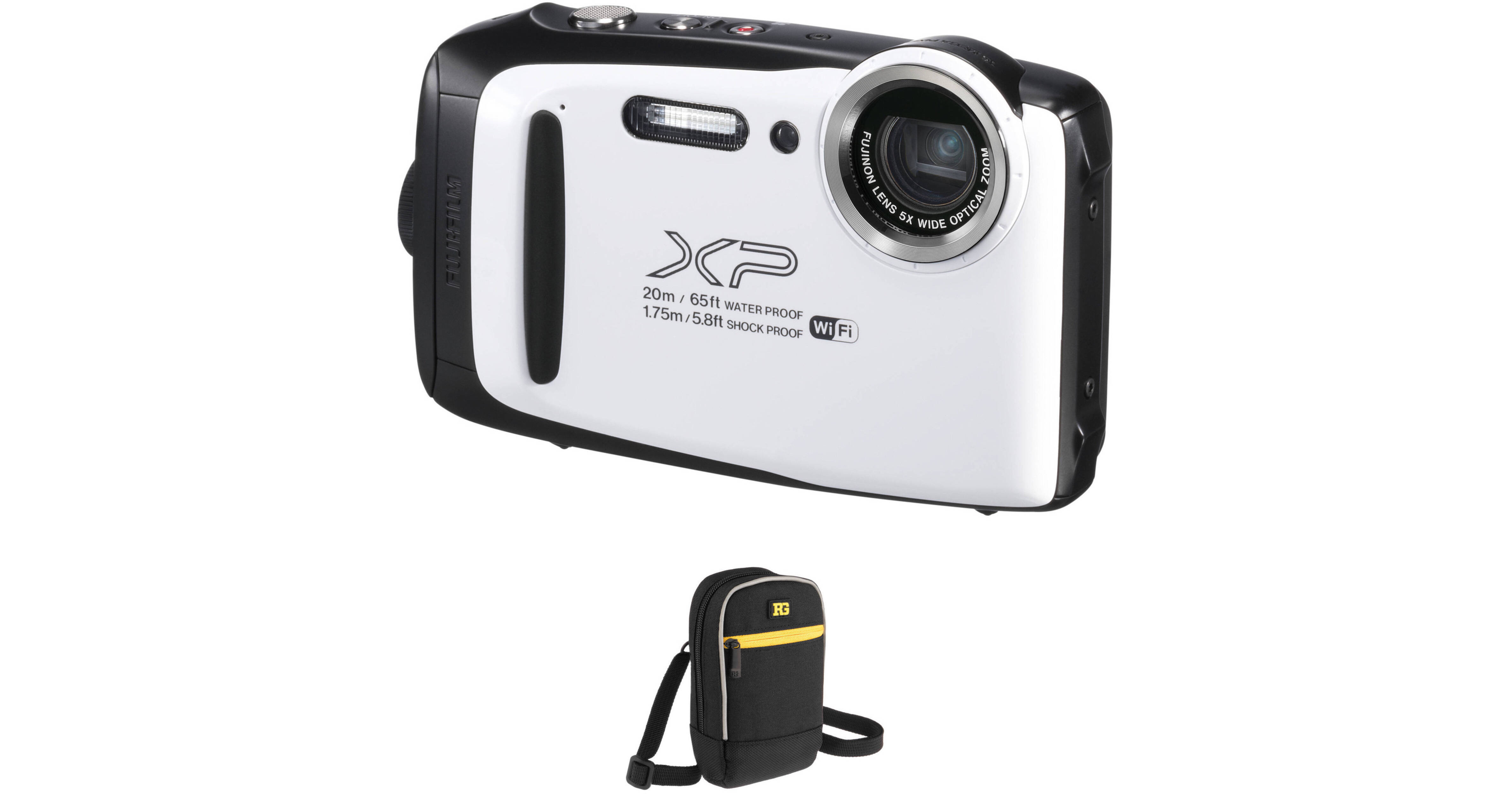 FUJIFILM FinePix XP130 Digital Camera Basic Kit (White) B&H