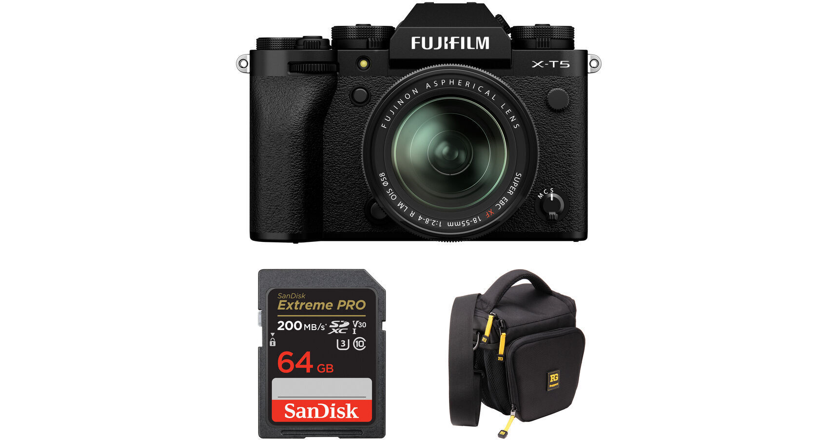FUJIFILM X-T5 Mirrorless Camera with 18-55mm Lens and