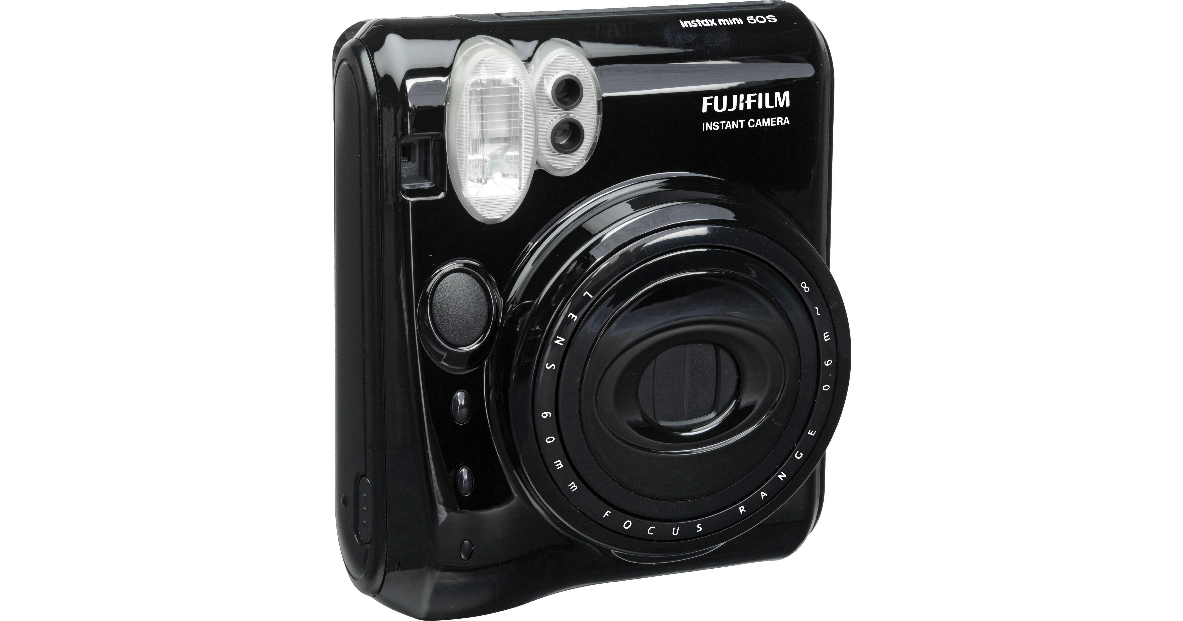 FUJIFILM instax mini 50S Instant Print Camera (Piano Black) B&H
