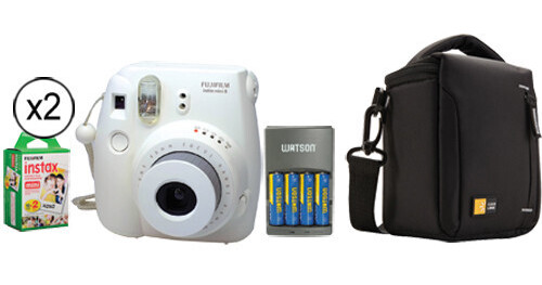 FUJIFILM instax mini 8 Instant Film Camera Deluxe Kit (White)