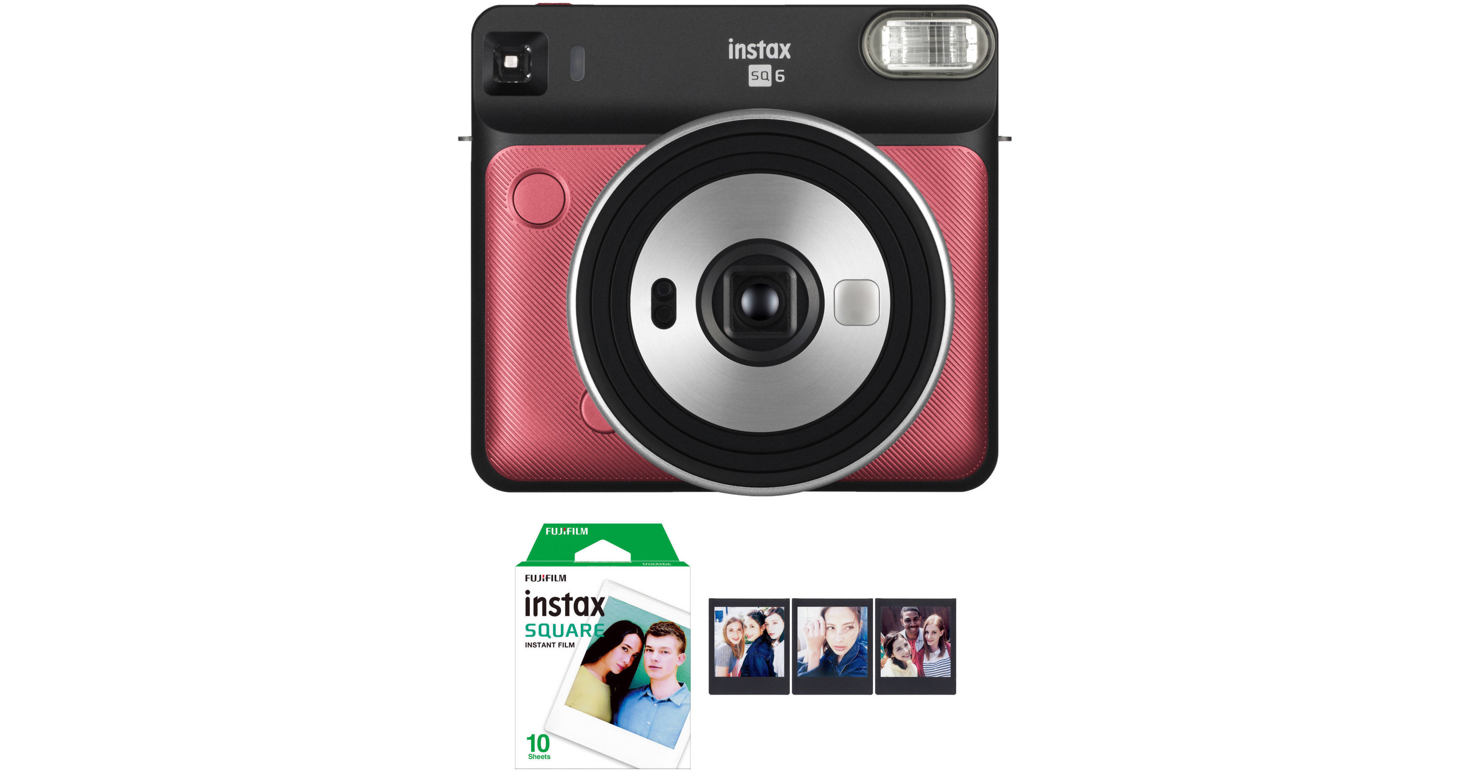 FUJIFILM INSTAX SQUARE SQ6 Instant Film Camera with Film Bundle