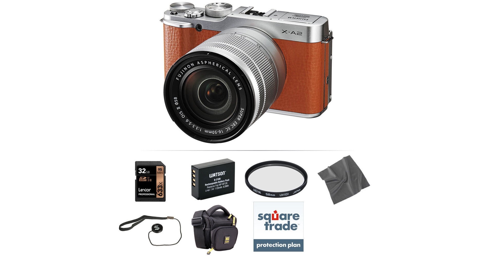 FUJIFILM X-A2 Mirrorless Digital Camera with 16-50mm Lens Deluxe