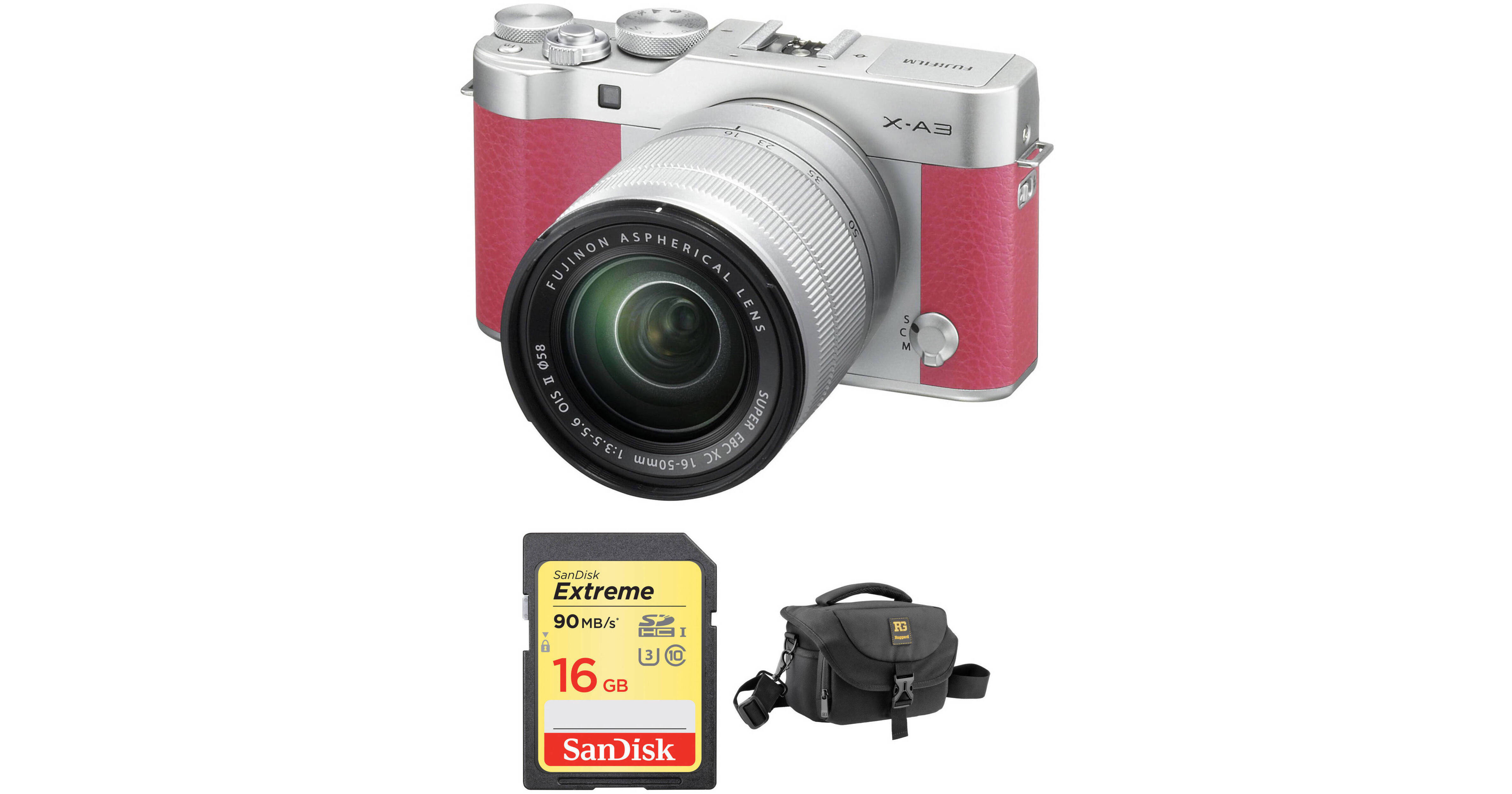 FUJIFILM X-A3 Mirrorless Digital Camera with 16-50mm Lens Basic