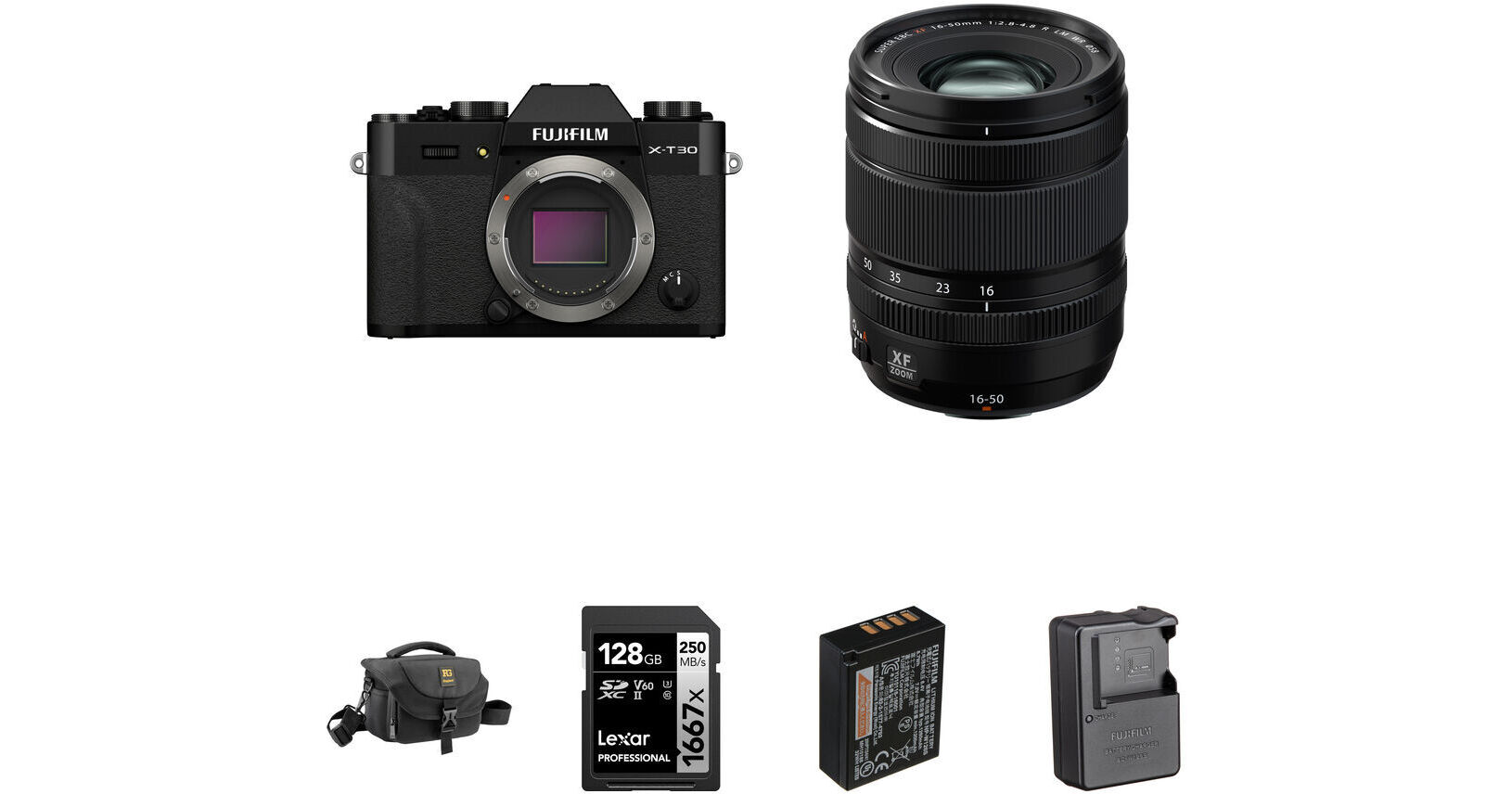 FUJIFILM X-T30 II Mirrorless Camera with 16-50mm f/2.8-4.8 Lens