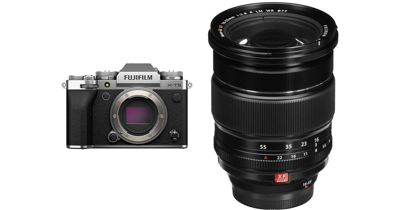 FUJIFILM X-T5 Mirrorless Camera with 16-55mm f/2.8 Lens Kit