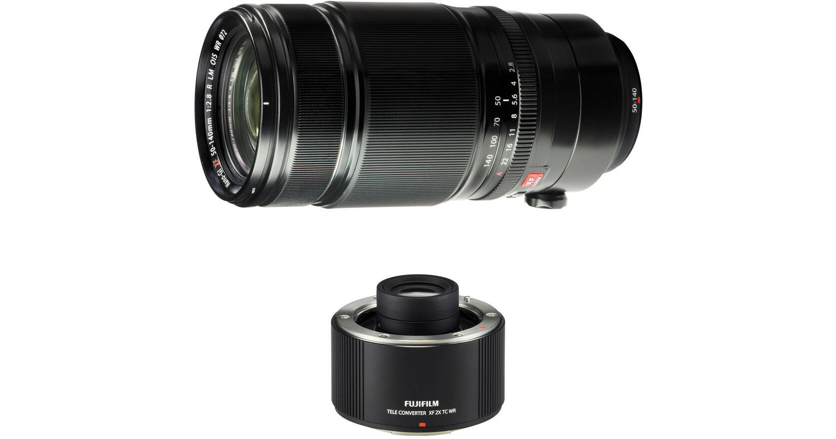 FUJIFILM XF 50-140mm f/2.8 R LM OIS WR Lens with 2x