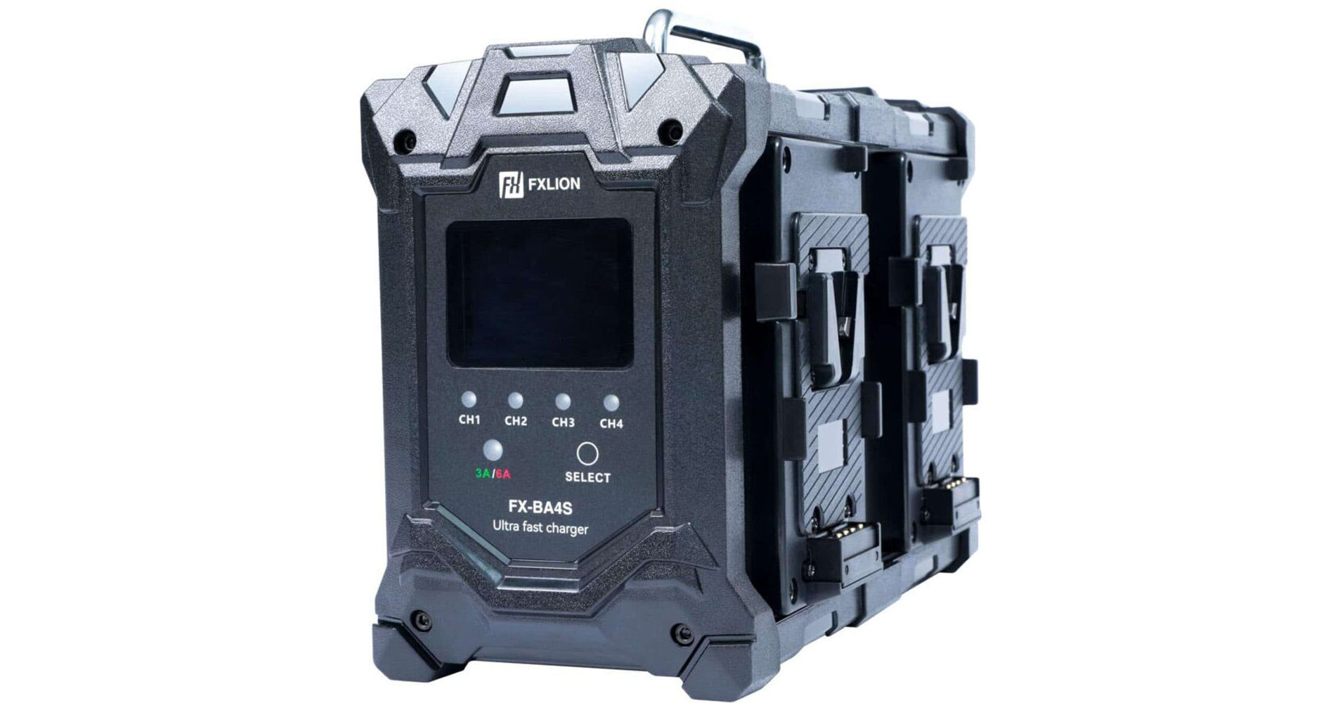 FXLION 2連式  Vマウントバッテリーチャージヤー  4台セット FXLion 4-Channel Dual Current Fast Charger (V-Mount) FX-BA4S B&H