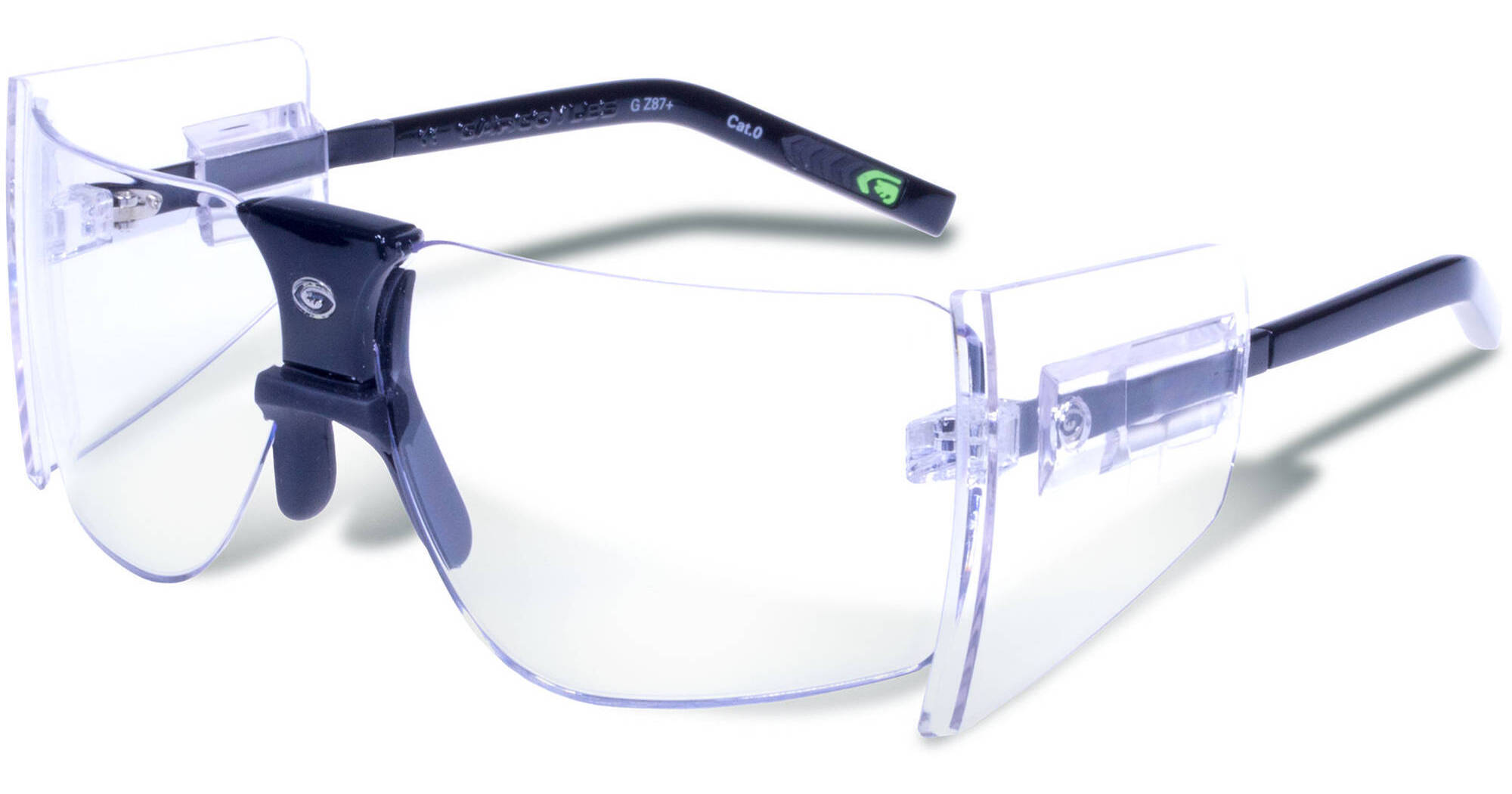 Gargoyles 85's Sunglasses (Black Frame, Clear Lenses)