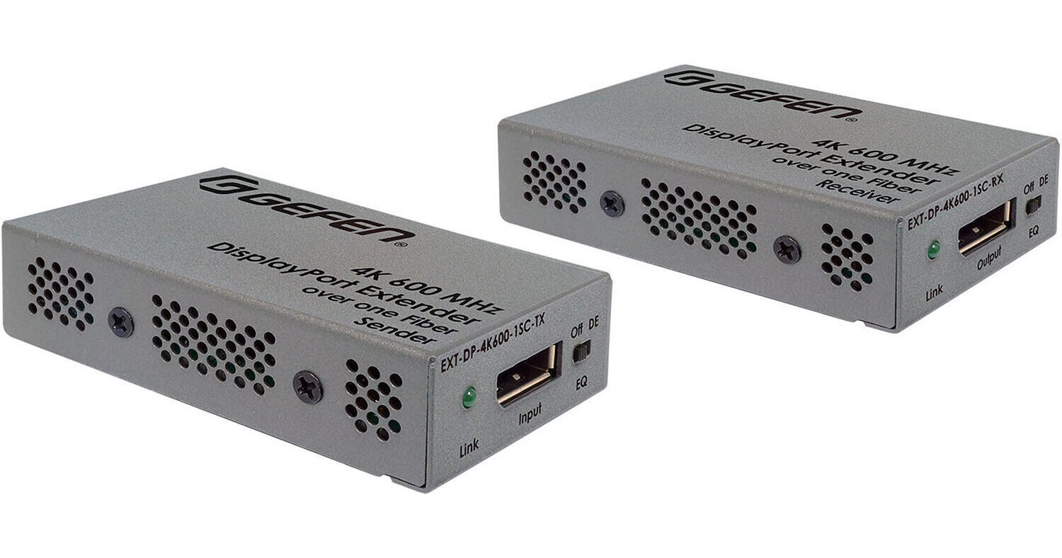 Gefen 4K 600 MHz DisplayPort Extender Kit over EXT-DP-4K600-1SC