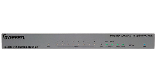 Gefen UHD 4K 600 MHz 1x8 HDMI Splitter with HDR EXT-UHD600-18