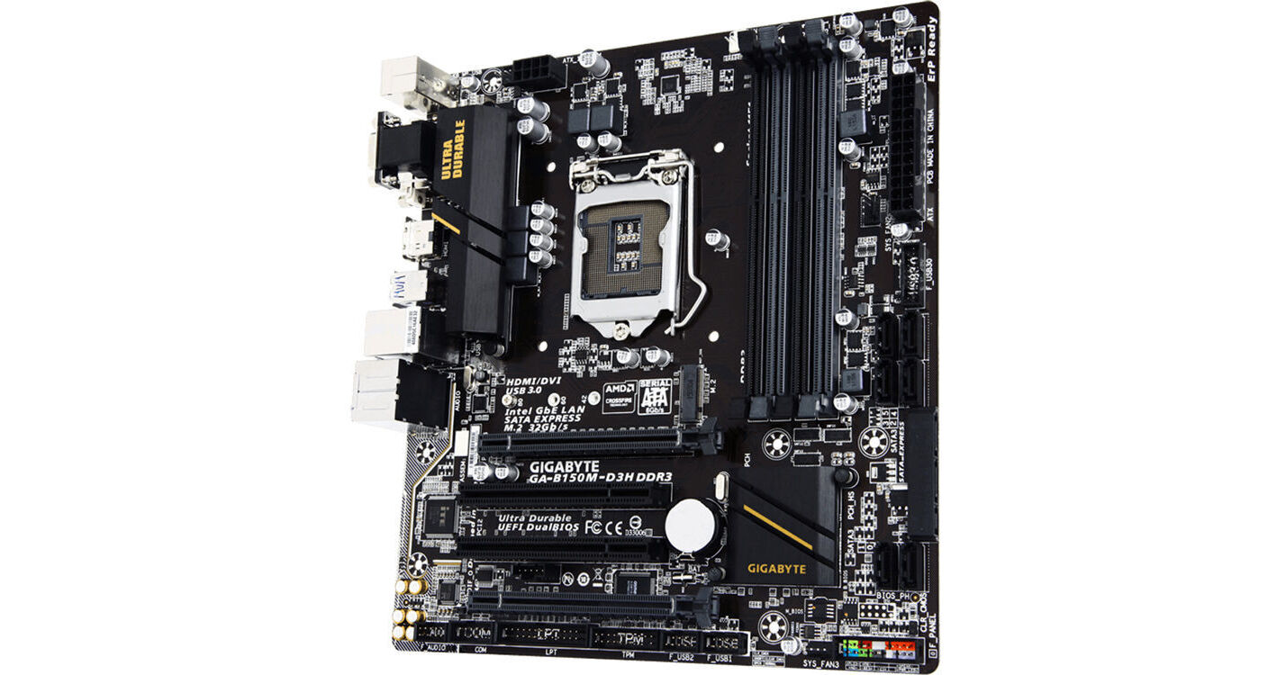 Gigabyte GA-B150M-D3H DDR3 Micro-ATX Motherboard GA-B150M-D3H