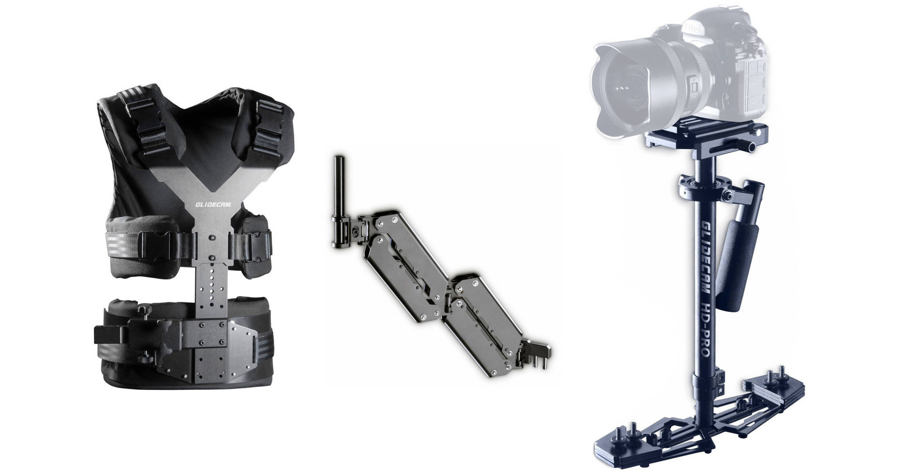 thumbnail image 2 of Pro Camera Stabilizer Steady Cam Handheld Steadicam For Camcorder DSLR Gimbal Kn 2 of 12