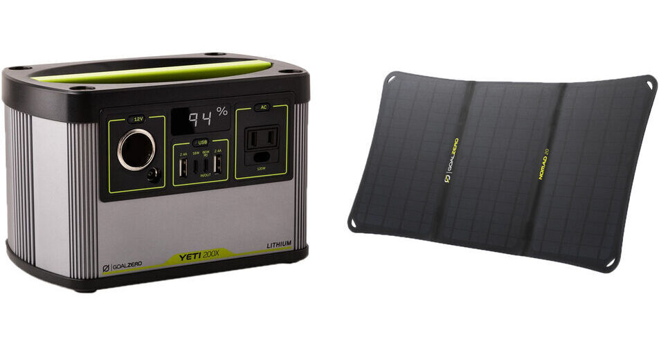 GOAL ZERO Yeti 200X Lithium Portable Power Station and 44310 B&H