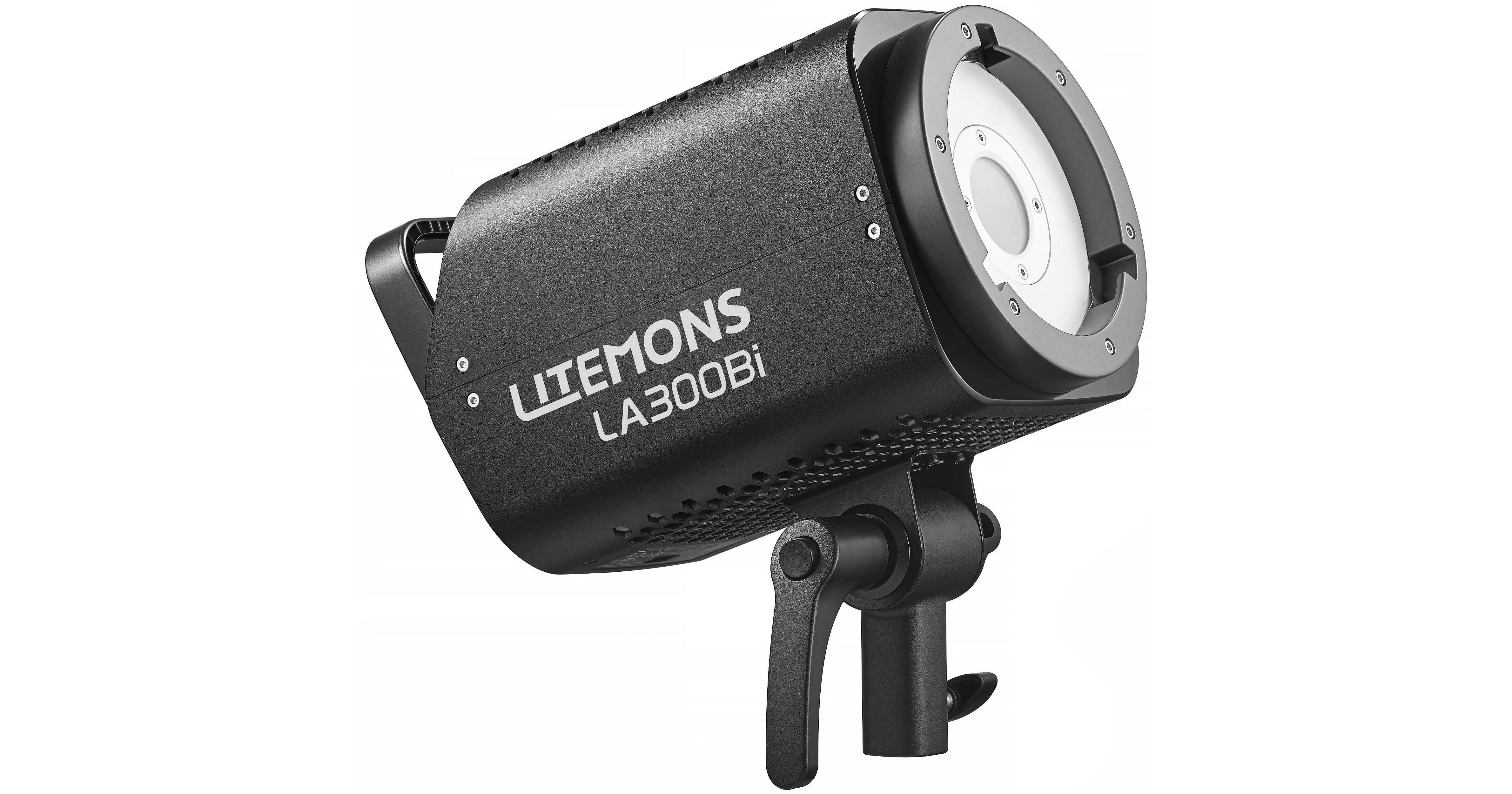 Litemons LA300Bi LED 300W Bi-Color CCT 2800-6500K Con Supporto Bowens E App Control
