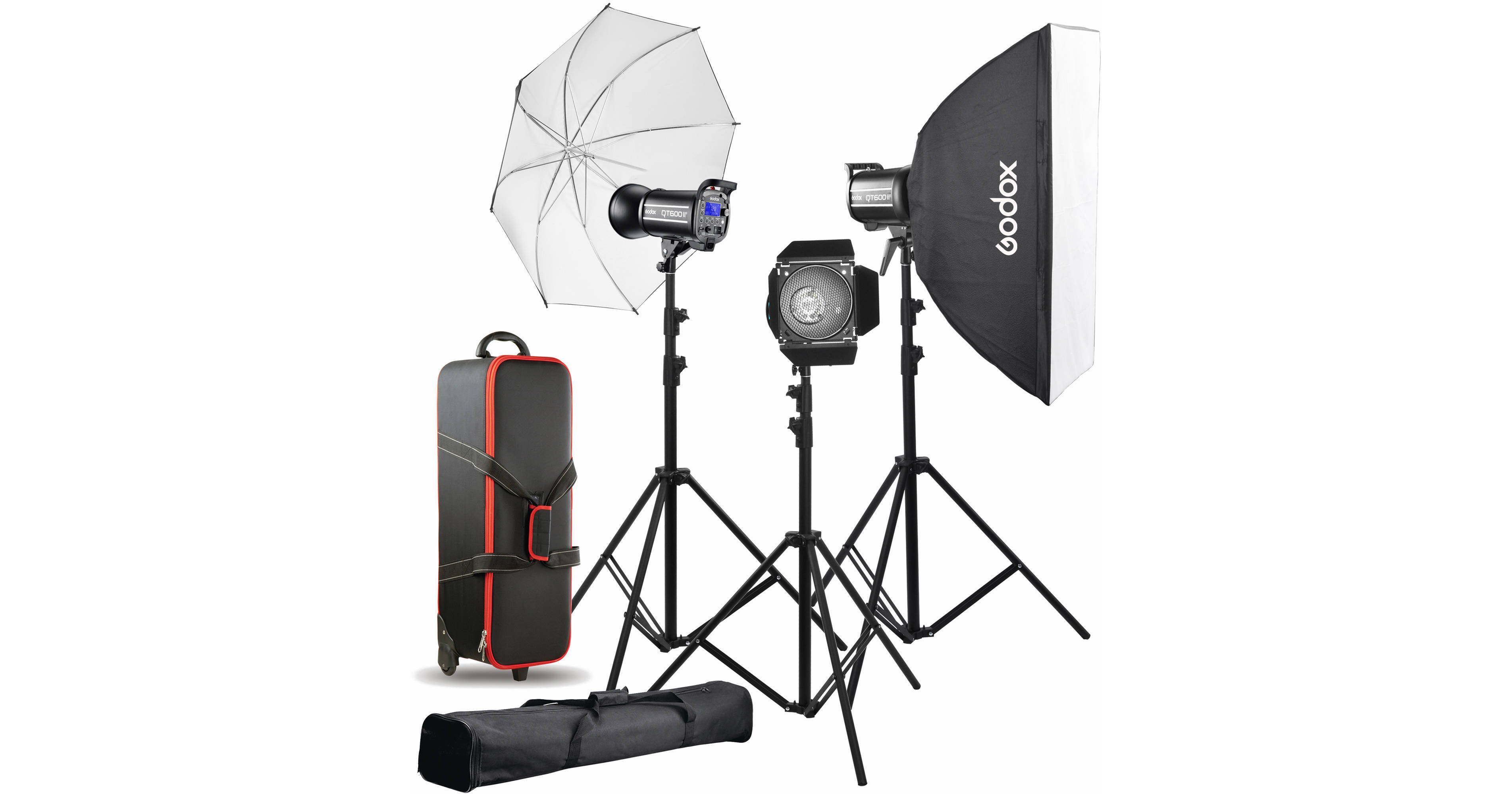 Godox QT600IIM Studio Flash Monolight (3-Light Kit) QT600II-D-