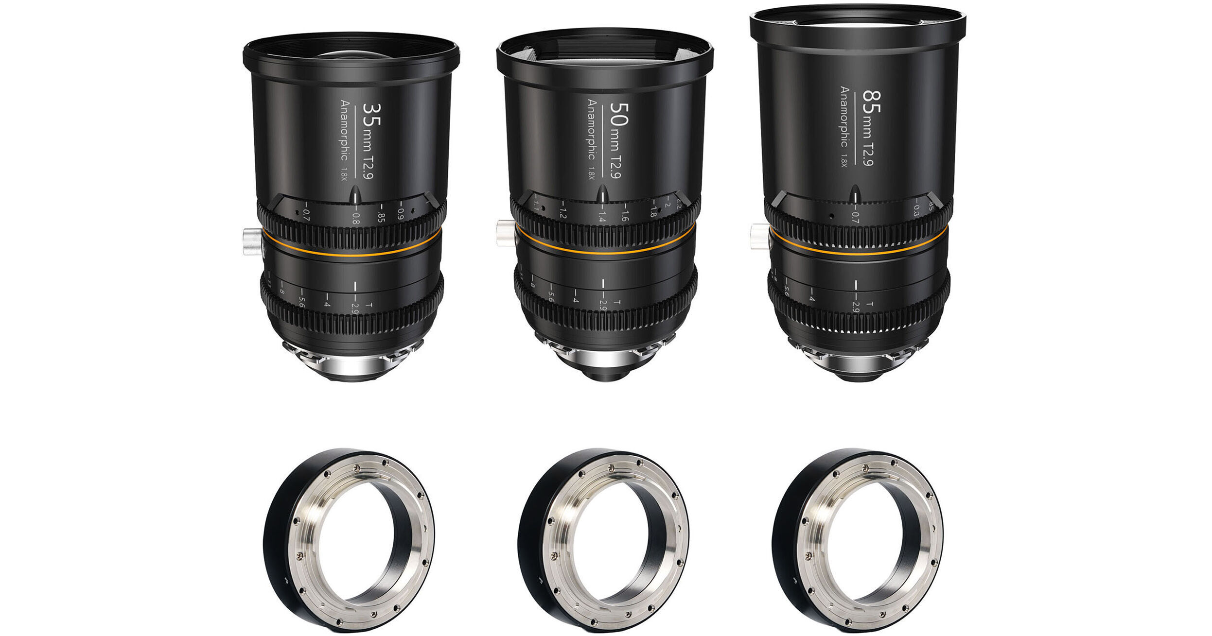 BLAZAR LENS Great Joy 35, 50 & 85mm T2.9 1.8x GJ-355085KIT-A B&H