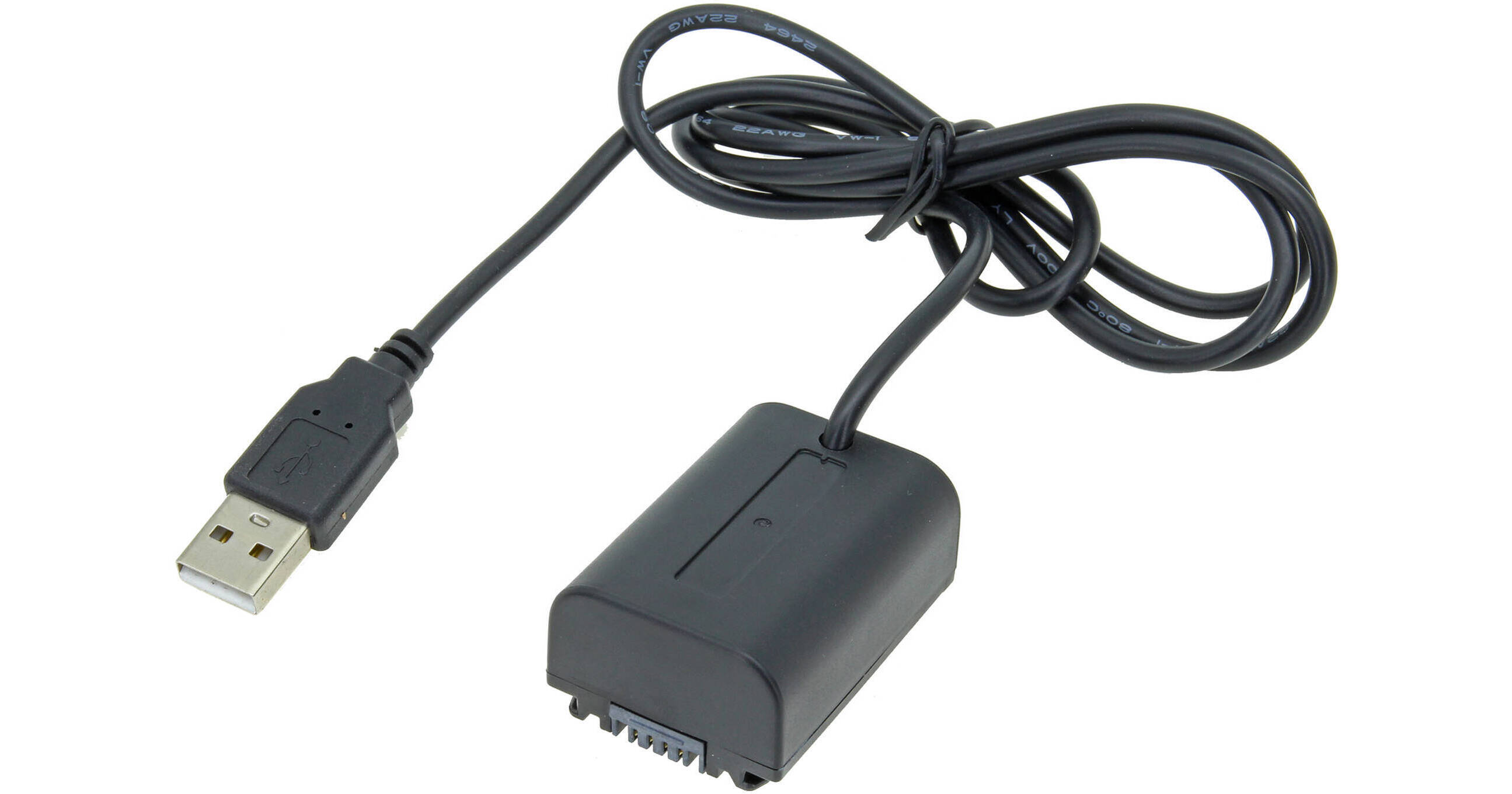 GyroVu USB to Sony NP-FV50 Dummy Battery Cable (40