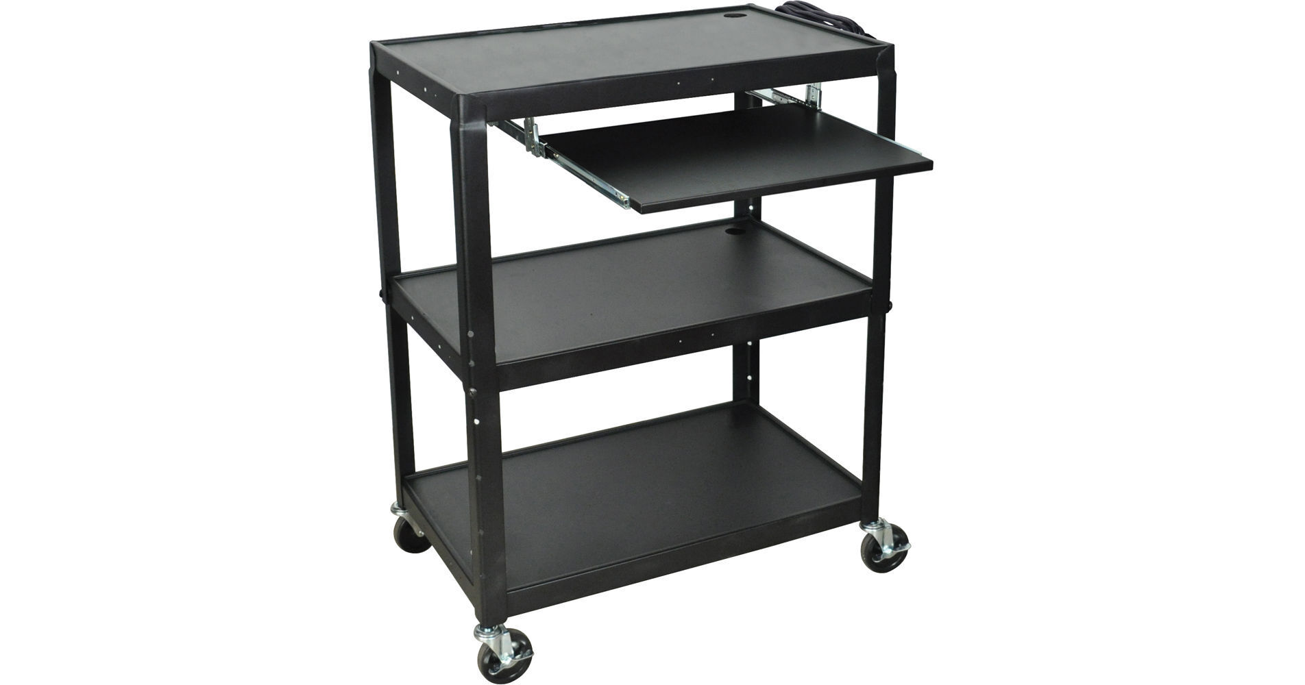 Luxor AVJ42XLKB Steel Adjustable Height Extra Large AV AVJ42XLKB