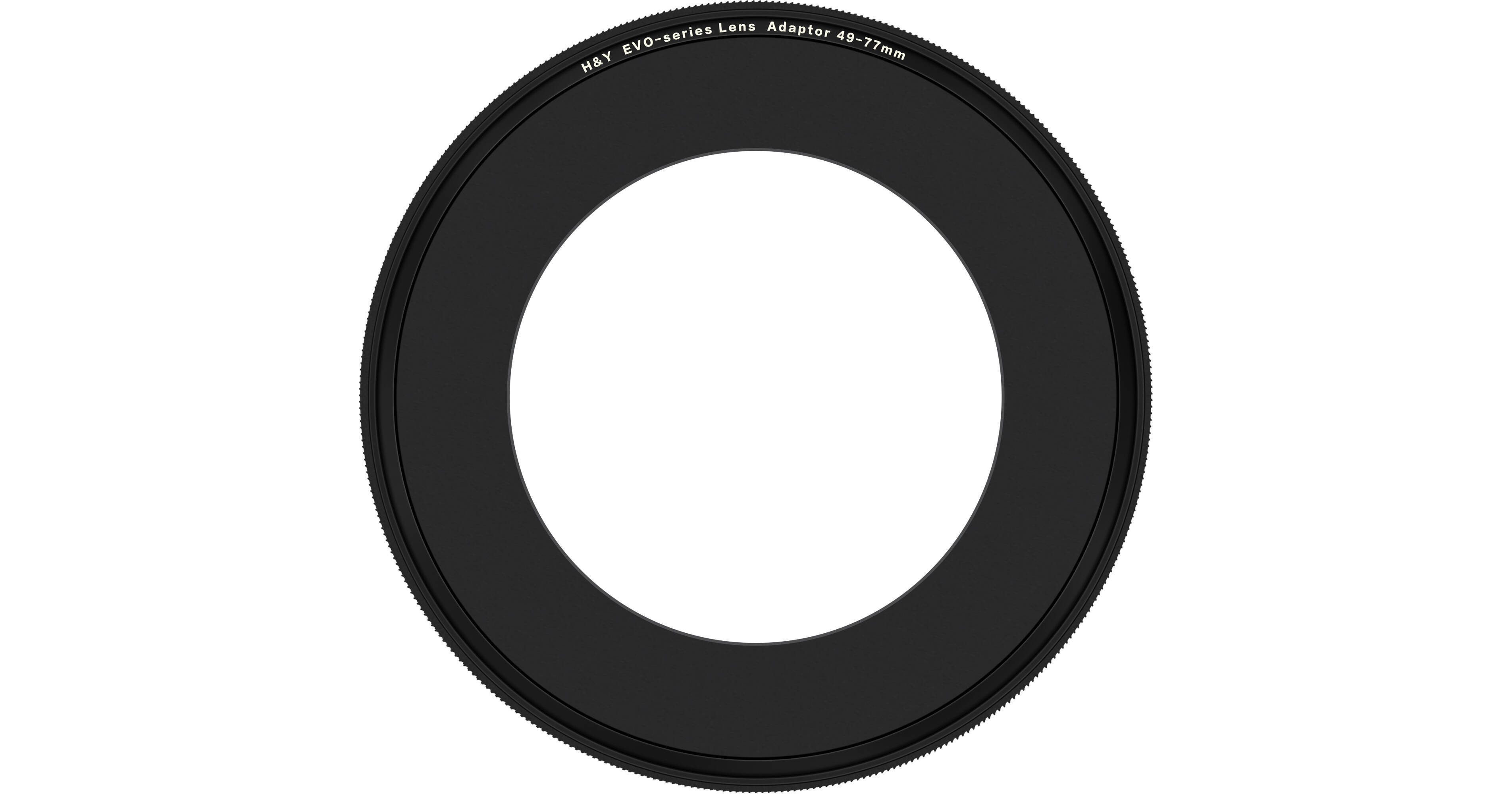 H&Y Filters Evo-Series 49-77mm Aluminum Step-Up Ring ELA49-77