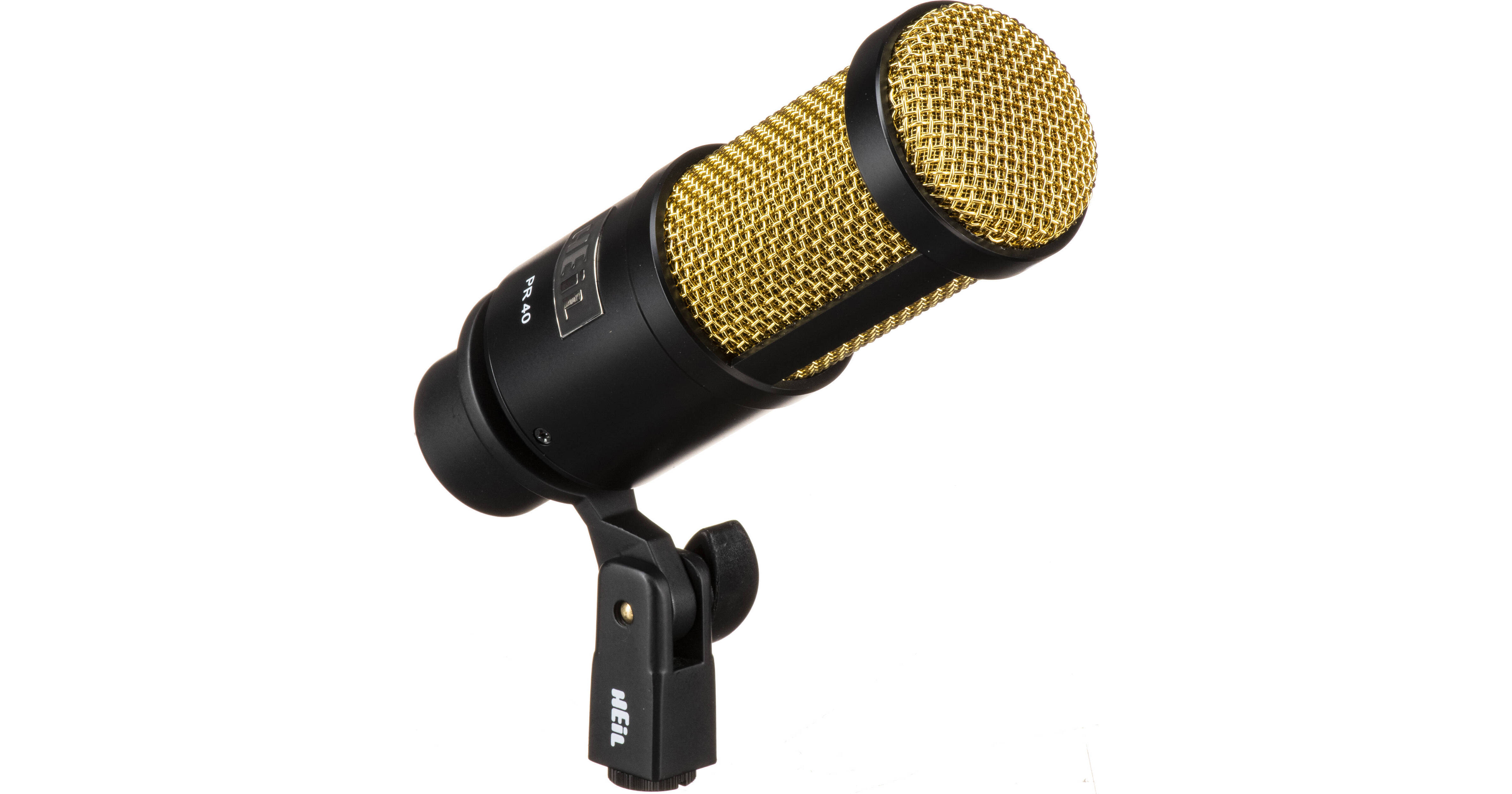 Heil Sound PR 40 Dynamic Cardioid Front-Address Studio PR40 BG