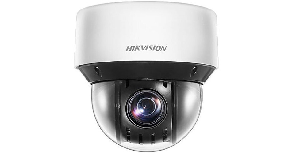 Hikvision 4MP Darkfighter PTZ IP Camera - 4x Zoom, PoE, Outdoor/Indoor, DS-2DE2A404IW-DE3