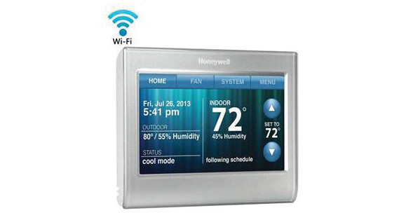 Honeywell Home RTH9585WF100 Smart Wi-Fi 7-Day Programmable Thermostat – Silver
