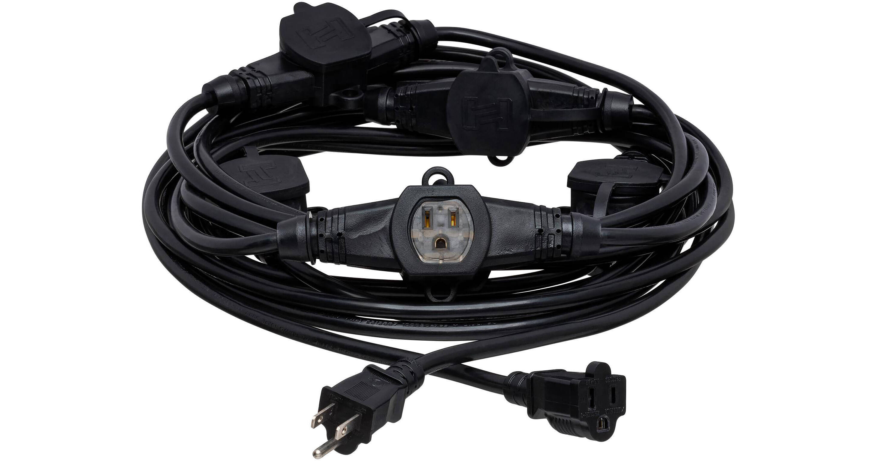 Hosa Technology NEMA 5-15R to 5-15P Power Distributi PDX-250 B&H