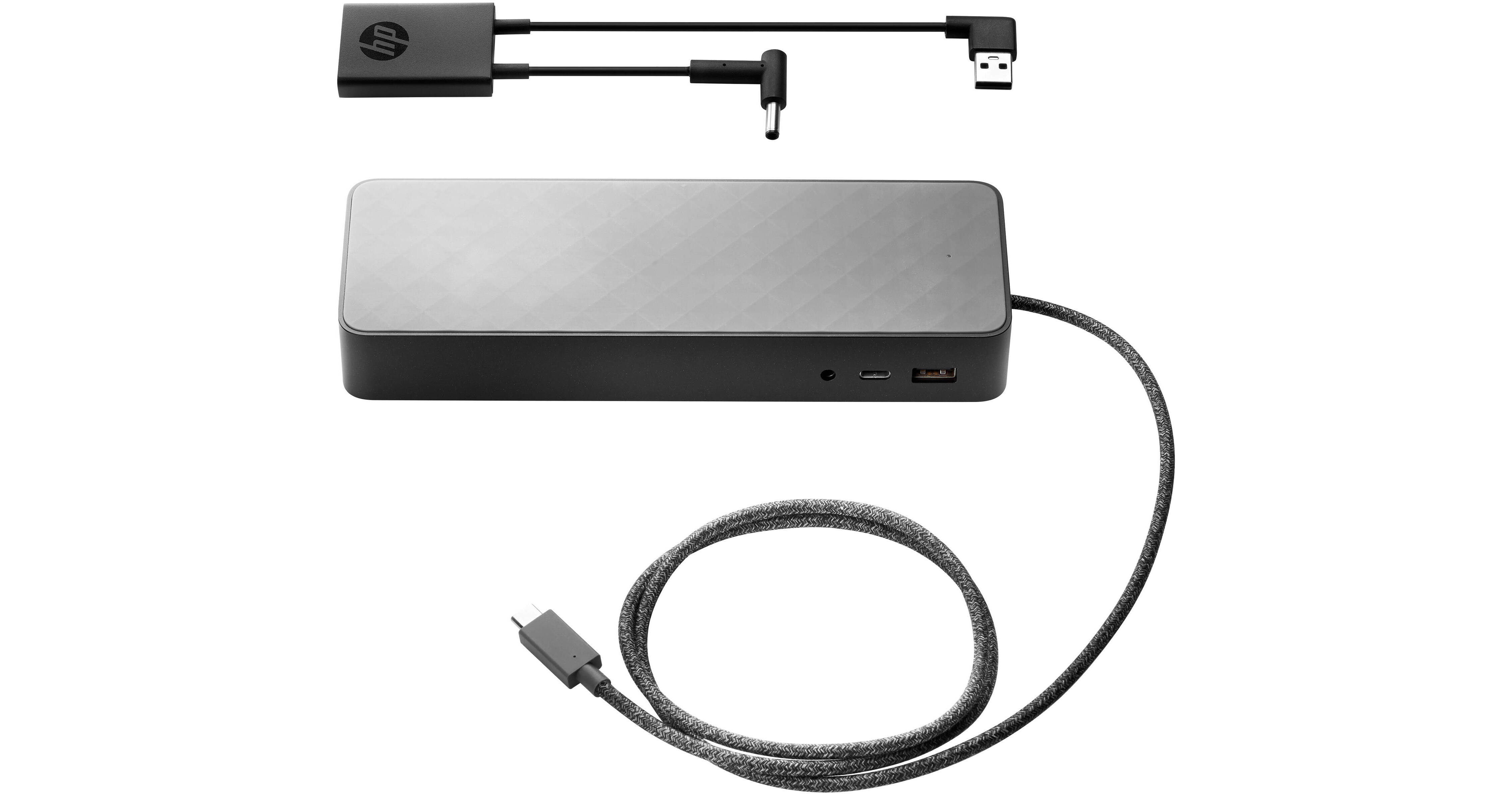 HP USB 3.0 Type-C Universal Dock with 4.5mm and USB 2UF95UT#ABA