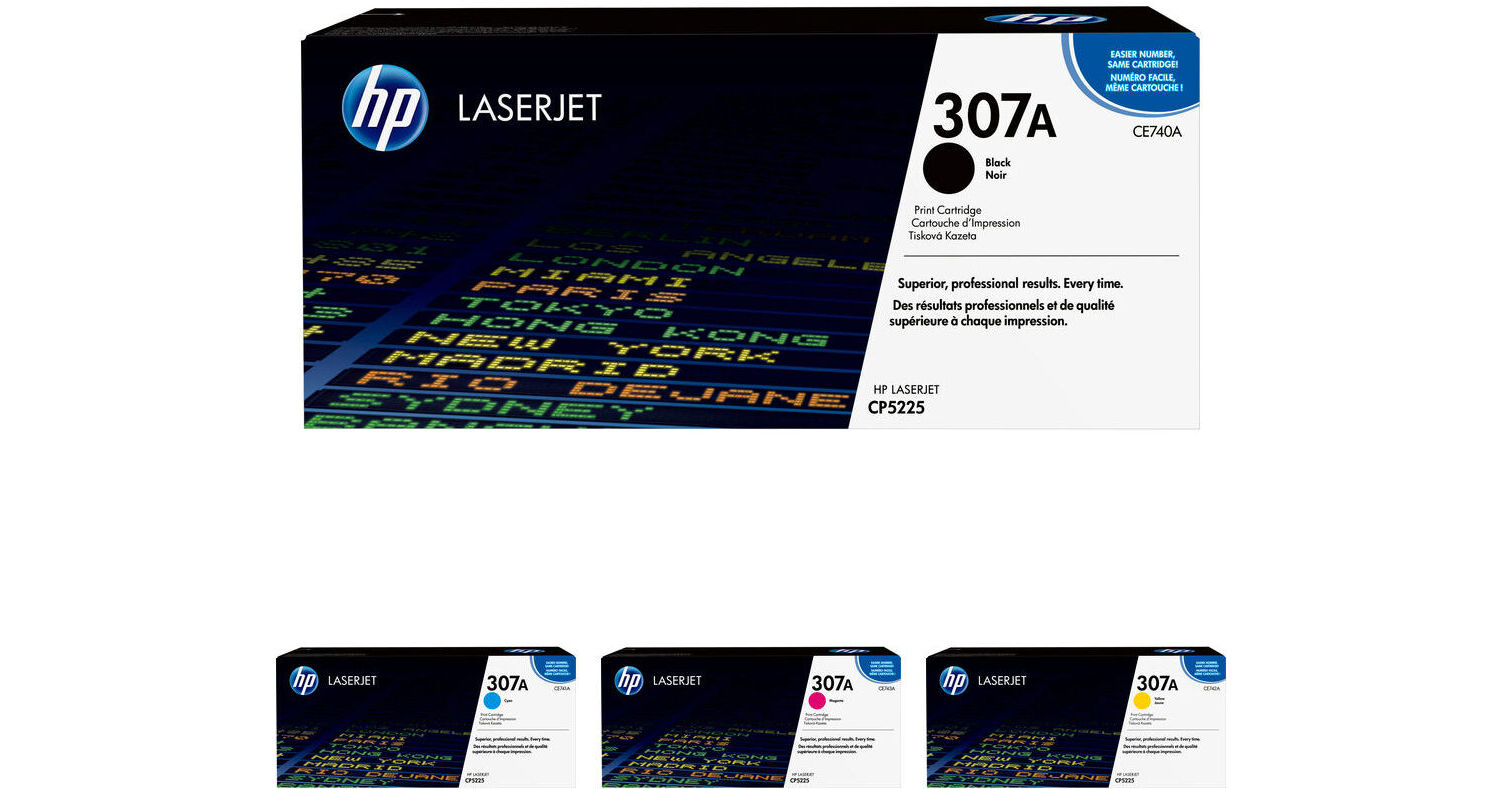 HP 307A 4-Color LaserJet Toner Cartridge Kit B&H Photo Video
