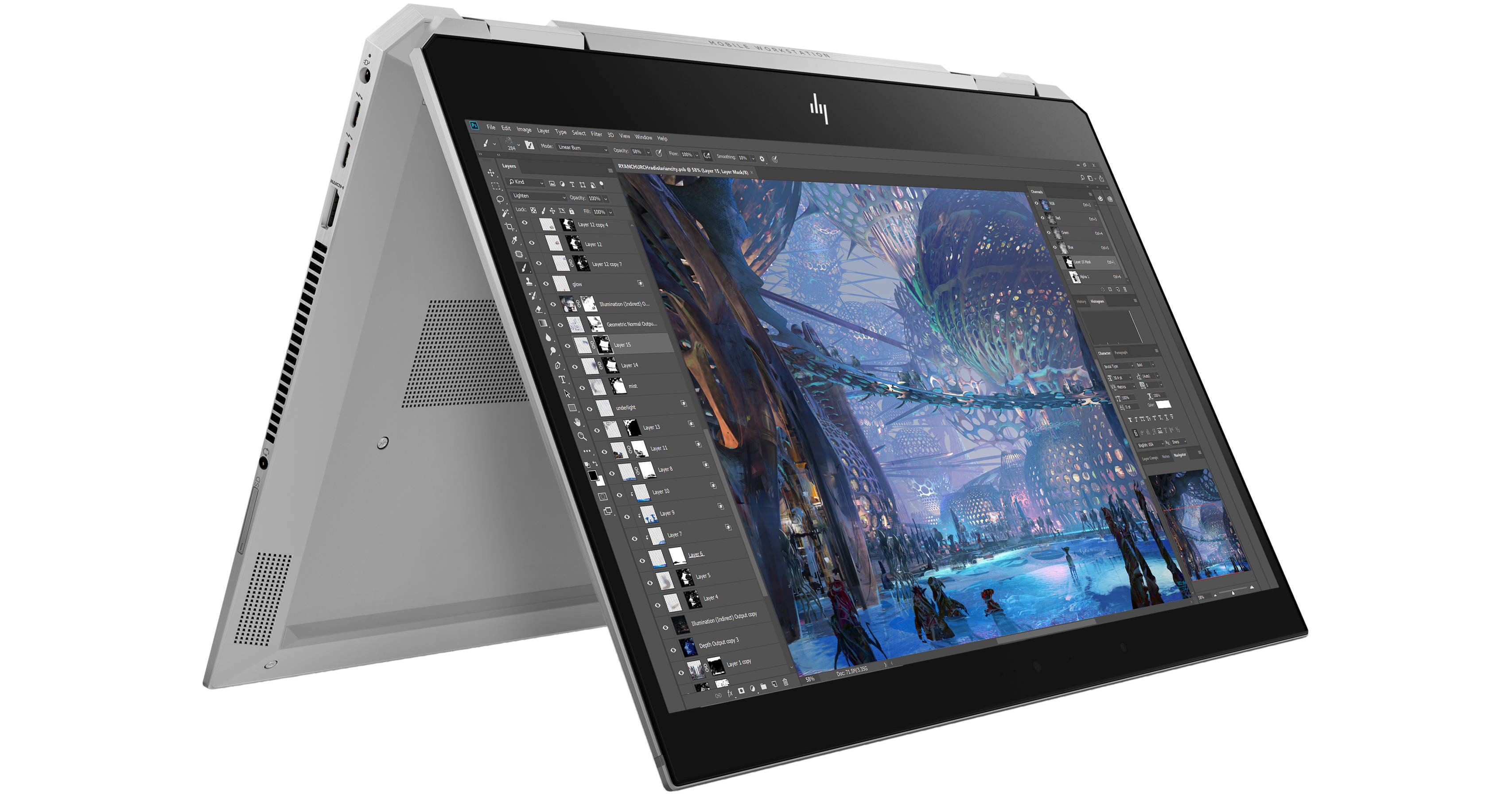 i7 | HP ZBook Studio G5 | 顔認証 | 指紋センサー HP 15.6